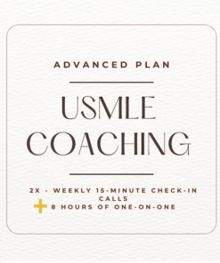 Advanced Plan |  USMLE Coaching