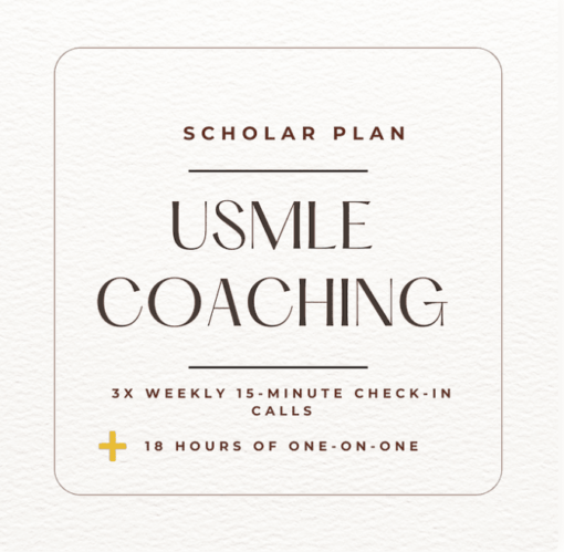 Scholar Plan |  USMLE Coaching